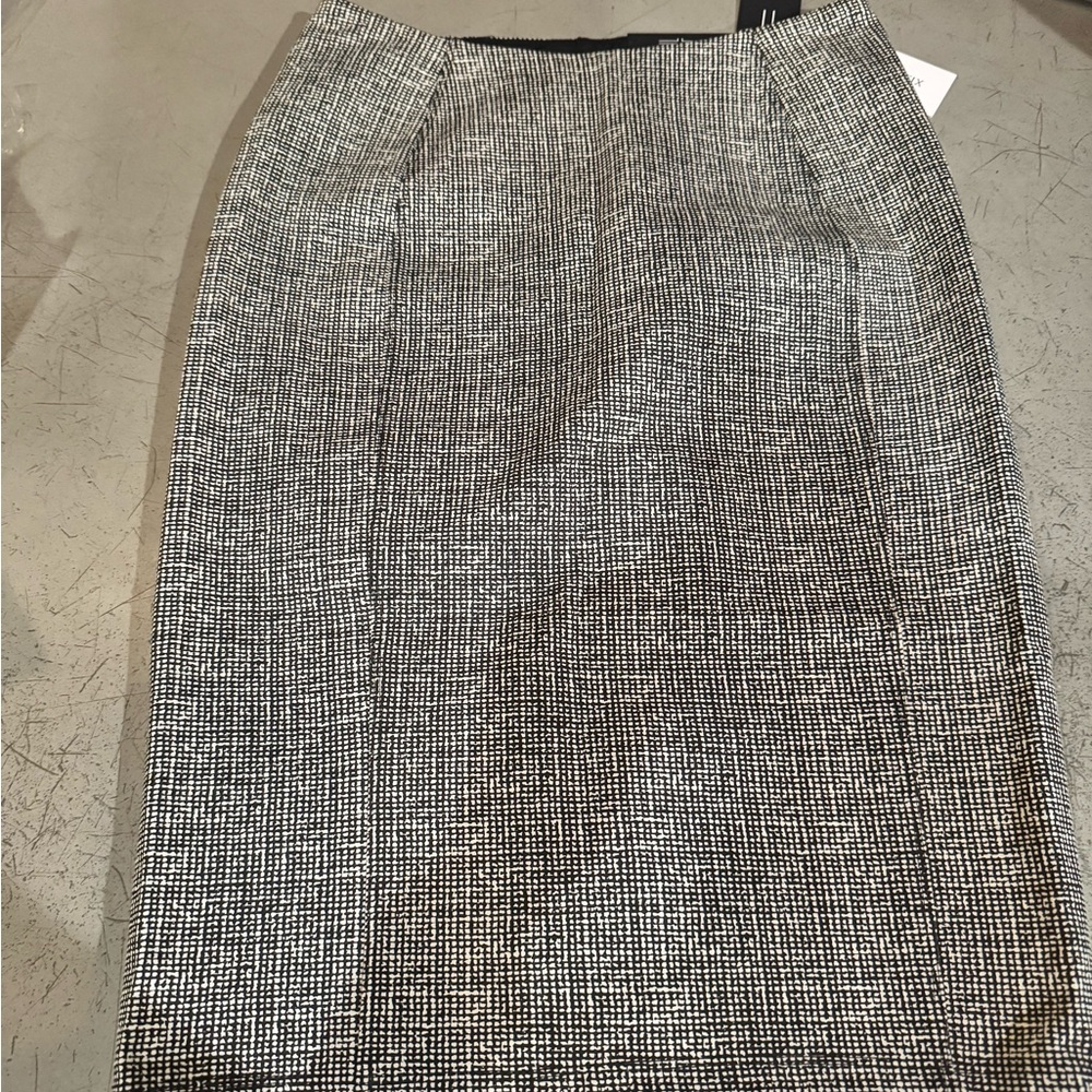 Liverpool Black and White Pencil Skirt Knee-Length Work
